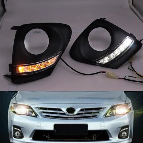 For Toyota Corolla Altis 2010 2011 2012 2013 LED Daytime Running Light DRL Fog Signal Lamp
