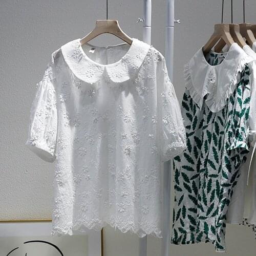 HIKOSAKA Women's Shirts With Embroidery