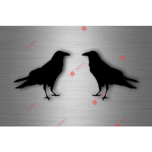 Interesting Sticker Raven Raven Viking Viking Crow Motorcycle Car Decal JDM Car Sticker DIY Car Styling Auto Accessories