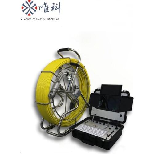 China Supplier of CCTV pipe inspection equipment Sewer Inspection Camera with stainless steel protector (120m cable)
