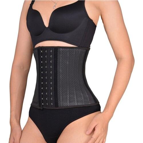 Latex Waist Trainer Belly Slimming Sheath Modeling Strap Shapewear Women Slimming Belt Underbust Corset 25 Steel Bones