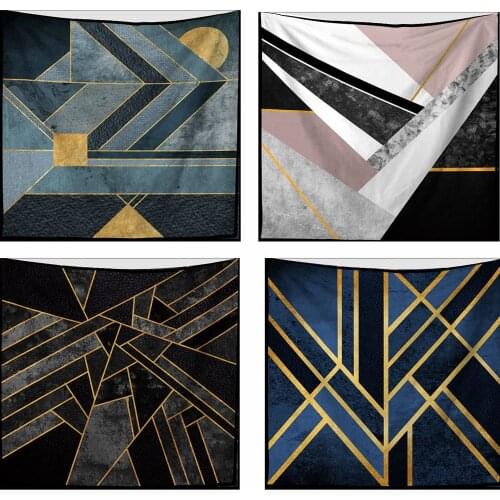 Nodric Style Polyester Wall Tapestry Geometric Flat Pattern Textured Abstract Background Beach Towel Yoga Mat Home Decor