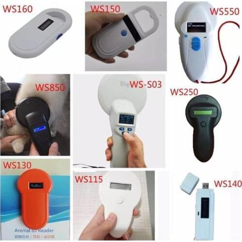 Portable ISO11784_11785 Pet RFID Chip Reader 134.2KHz FDX B For Dog Cat LCD Display Animal Microchip Scanner Tag Barcode Scanner