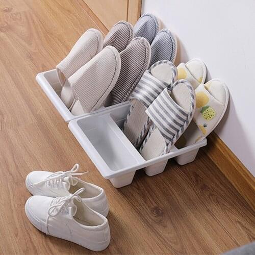 Simple modern Nordic style vertical economy slippers rack space home shoes storage WF organizador de zapatos