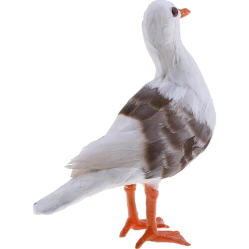 Lifelike Feathered Seagull Home Adornment Decoration Handmade Crafts Simulation Animals Model Toy Teaching Props