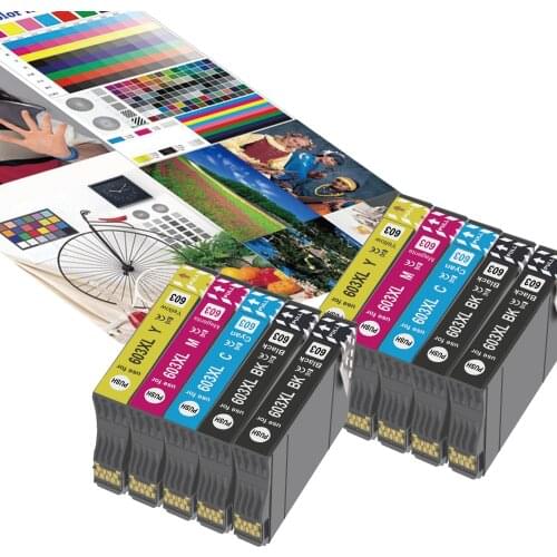 603XL compatible ink cartridge set of 10 pcs. Epson Expression Home compatible printer XP-3100/4100/2100/2105/3105/4105