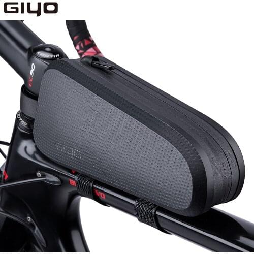 Giyo Waterproof Bicycle Top Tube Bag Cycling Stem Mount Pannier Road Bike Triathlon Bag Front Beam Tube Bag MTB Storage Pouch