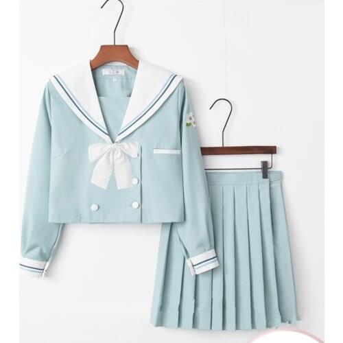 Student uniforms japanese school uniform Japan and South Korea sailor suit costumes anime Suit Japan academic school female sets