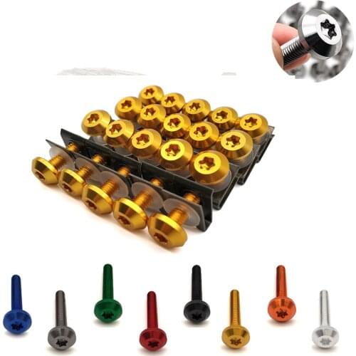 Universal Motorcycle Fairing Screws Fastener Clips Body Spring Bolts Kit For Yamaha Tenere 700 YZF R120 MXT850 Niken GT WR250F