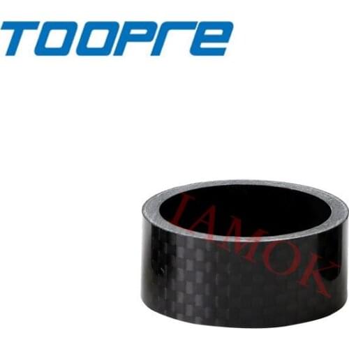 TOOPRE Bicycle Carbon-Fiber Headset Backing Ring Iamok Mountain Bike Black Fork Carbon Fiber Washer 3/5/10/15/20mm