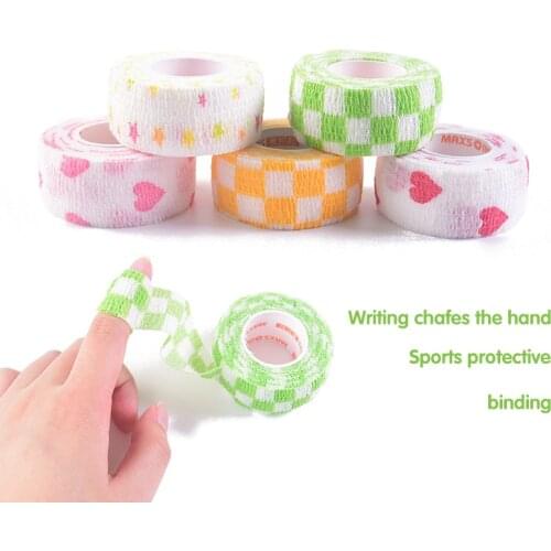 1Pcs Printed Medical Self Adhesive Elastic Bandage 4.5M Colorful Sports Wrap Tape for Finger Joint Knee First Aid Kit Pet Tape