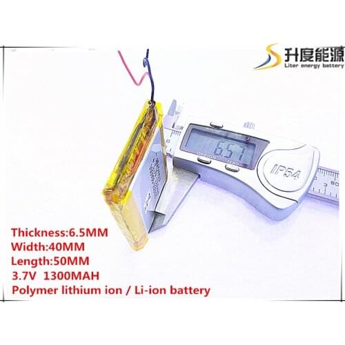 10pcs [SD] 3.7V,1300mAH,[654050] Polymer lithium ion / Li-ion battery for TOY,POWER BANK,GPS,mp3,mp4,cell phone,speaker