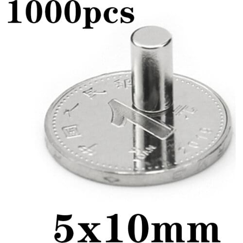 1000pcs Rare Earth Magnets Diameter (specificati number:5 10 ) Small Round Magnets Fridge Permanent Neodymium Magnets