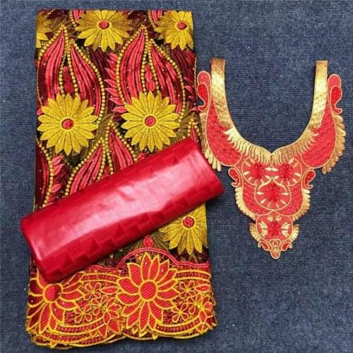 2.5 y lace +2.5 y Perfume Bazin Brode riche +collar embroidery African fabrics Tulle cord Lace popular Dubai style XM071401