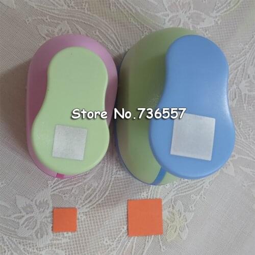 2pcs(1.8cm,1.1cm)square shape craft punch set Squares Punch Craft Scrapbooking school Paper Puncher eva hole punch Free Shipping