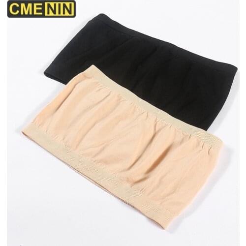 2020 New Sexy Women Strapless Bra Brallette Bras For Women Lingerie Cotton Breathable Tube Tops Strapless Female Underwear B0062