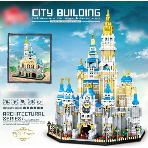 5297Pcs Fairyland Castle Building Blocks Educational Toys DIY Architecture Micro Bricks for Kids Adults