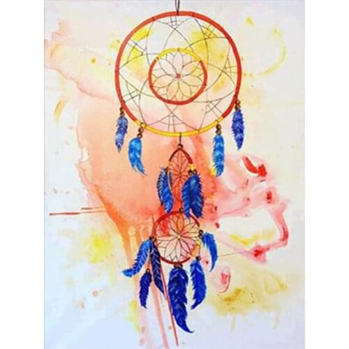 5D Diamond Painting Mosaic Dreamcatcher Diamond Embroidery Feather Crystal Sale Full Round Rhinestone Gift Wall Decoration