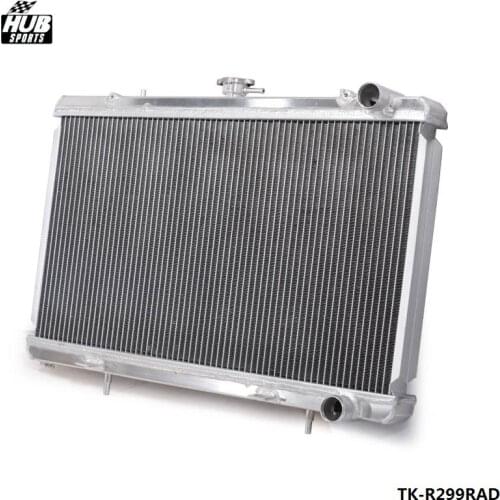 50MM 2 Row Manual Racing Aluminum Cooling Radiator For 89-93 Nissan Skyline R32 RB25 RB20 HU-R299RAD