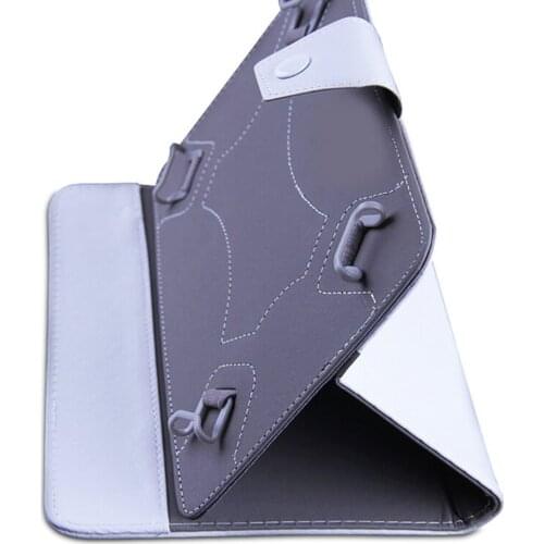2018 FREE SHIPPING PU Leather Stand Cover Case For 7 Inch Tablet PC Protective Case White Black Color 7
