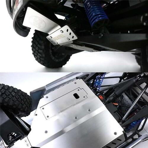 Stainless Steel Chassis Armor Anti-collision Guard Plate for 1/6 LOSI SUPER BAJA REY 2.0 RC Car Accessories