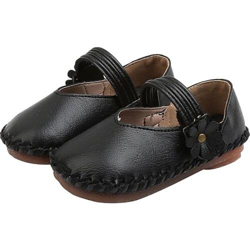 CUZULLAA Girls Mary Jane Shoes Size 21-30 Kids Soft Leather Shoes Children Casual Shoes 1-6 Years Comfartbable Sneakers