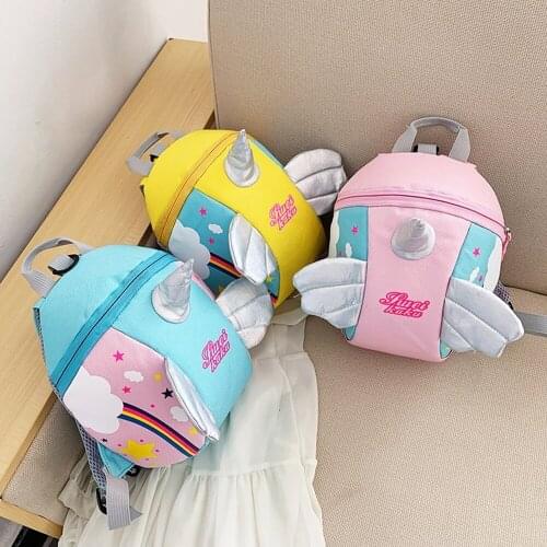 Cartoon Kids Baby Leash Toddler Bags Prevent Loss Kindergarten Boys Girls Children Backpack Lovely Cute School Students Bag