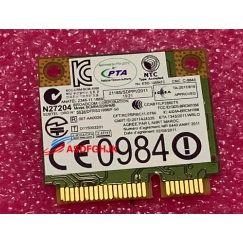 FOR Lenovo 04W3835 Broadcom BCM943228HMB 802.11a/b/g/n WLAN free shipping
