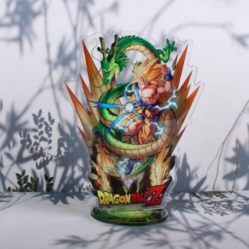 Dragon Ball Son Goku Acrylic Stand Action Figures Super Saiyan Anime Model Plate Holder Vegeta Trunks Majin Buu Frieza Gogeta