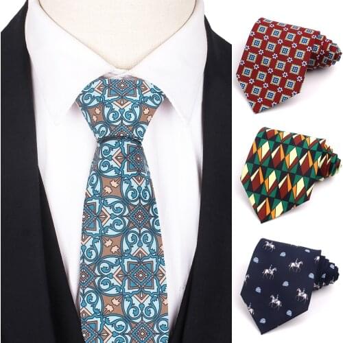 Fashion Print Ties For Men Women Classic Floral Necktie For Boys Suits 9 CM Width Groom Tie Male Necktie For Wedding Gravatas