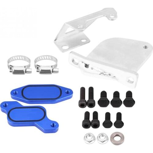 Exhaust Gas Recirculation Valve Cooler Delete Kit Stainless Steel for Chevy GMC LBZ 6.6l Duramax Diesel 2006-2007