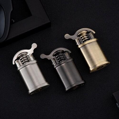 Small and Exquisite Old-fashioned Cool Kerosene Grinding Wheel Open Flame Lighter Smoking Accessories for Weed Cute for Girls