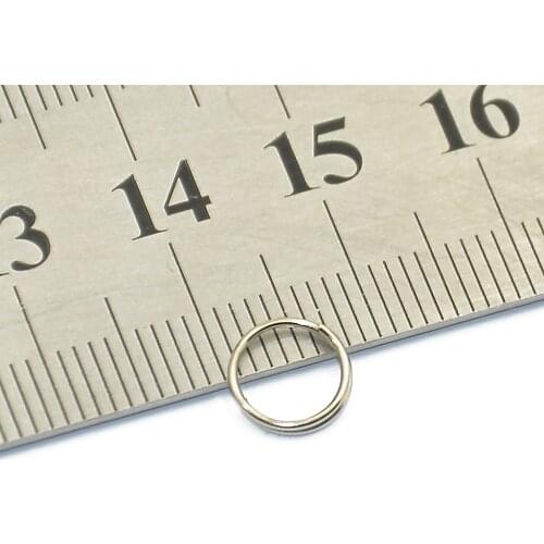 400pcs 8mm Metal Key Holder Split Rings Keyring Keychain Keyfob Accessories