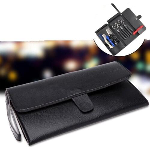 Hair Scissor Case Waist Pack Pouch Holder High Quality PU Leather Multifunctional Hairdressing Kit Hair Styling Tool Accessories