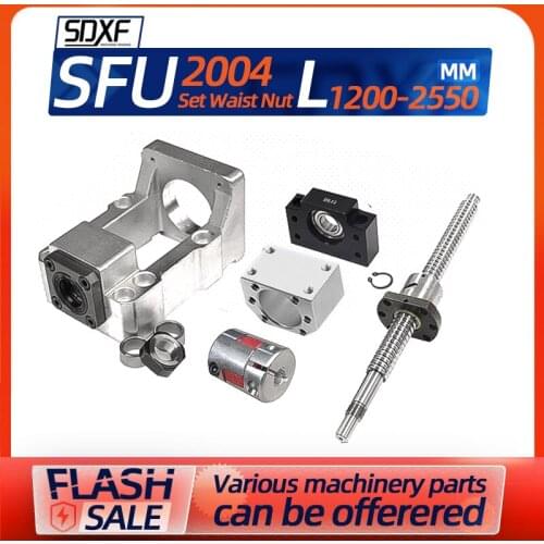 Precision ball screw waist nut 2004 integrated screw engraving machine servo motor seat fixed seat module sliding table set