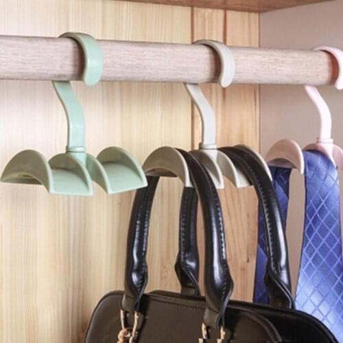 Hand Hold Creative Bag Storage Rack Traceless Hook Rack Household tie Rack Bag Rack Wardrobe nail Free Hook