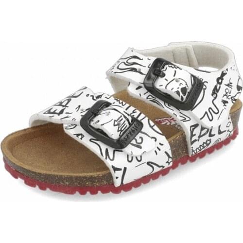 Boys sandals with organic Garvalín floor