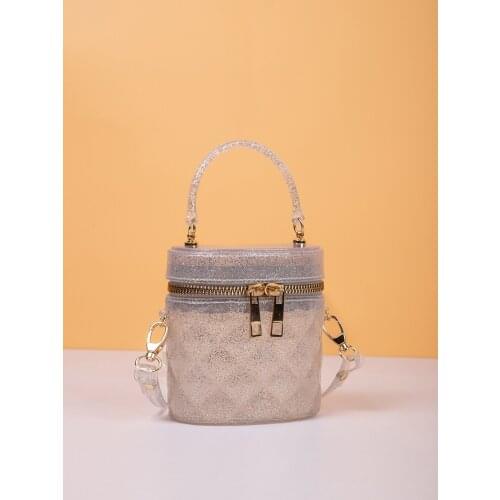 New Summer Luxury Simple Jelly Bag Female 2021women Hand Bags Messenger Bag PVC Bucket Bag