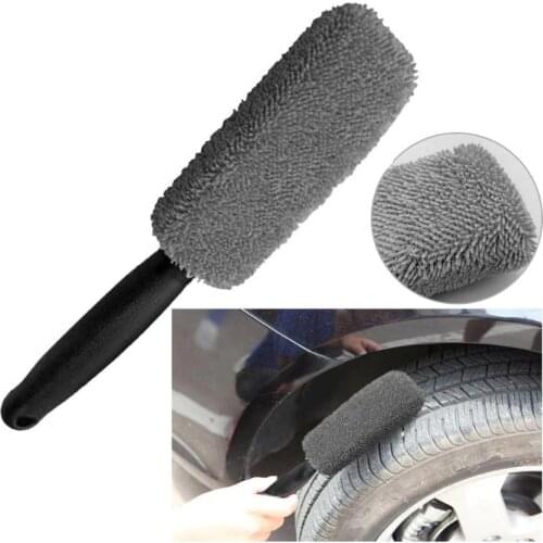 VODOOL Car Wheel Brush Window Rims Tire Washing Brush Vehicle Car Wheel Rim Brush Plastic Handle Cleaning Brush Washing Tool