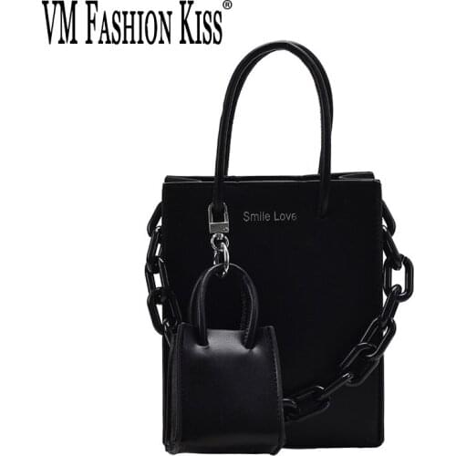 VM FASHION KISS Mini Handbag Female 2021 FASHION Tote Bag Niche Design PU Messenger Bag Purses And Handbags Top Handle Bags