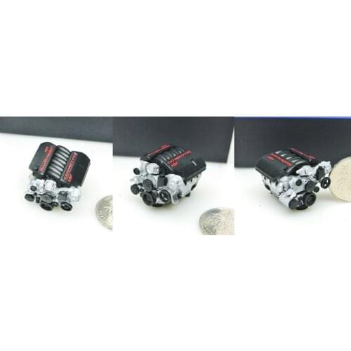 1/18 1/24 Scale V8 Engine LS3 LS7 Car Modified Engine Resin Static Model Car Model Scene Layout Collection Decoration Toys