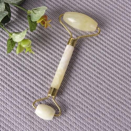 1pcs Women Men Facial Massage Roller Natural Jade Stone For Beauty Tool Face Body Head Neck Foot Jade Roller
