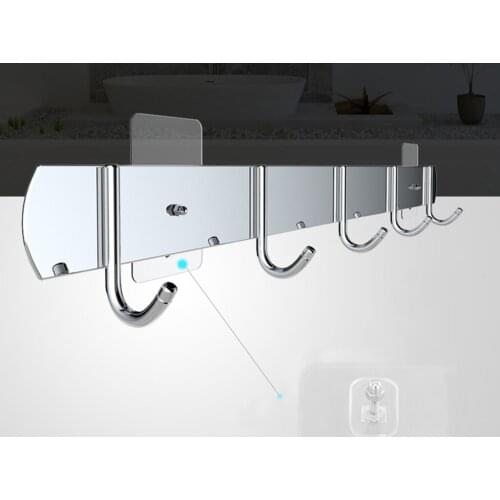 10PCS Punch Free No Drill Adhesive Hanger Thread Screw Wall Hook for Bathroom Kitchen Hardware Installation Hanging Fixation