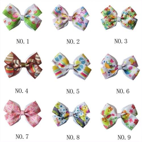 50 BLESSING Good Girl 2.75" Angel Hair Bow Clip Easter Accessories Wholesale