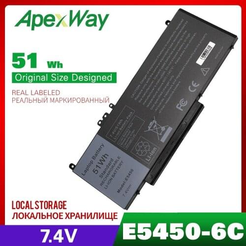 7.4V 51WH Apexway G5M10 7V69Y Laptop battery For DELL Latitude E5250 E5450 E5470 E5550 E5570 3150 3160 8V5GX R9XM9 WYJC2 1KY05
