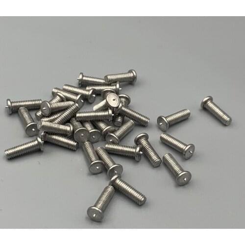 M3 M4 M5 M6 M8 OD 25mm 30mm 35mm 40mm 45mm 50mm 55mm Length Aluminum AL Bolt DIN32501 Threaded Spot Welding Stud Screw