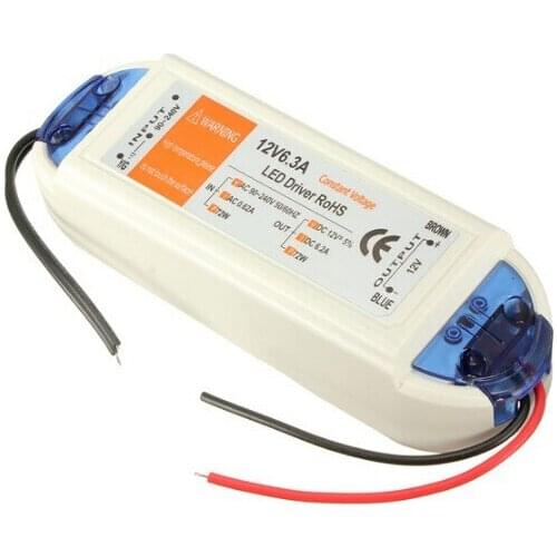 10pcs one lot fedex dhl fast BestPrice High Quality DC 12V 72W 6300ma LED Lamp Power Supply Driver 90-240V AC