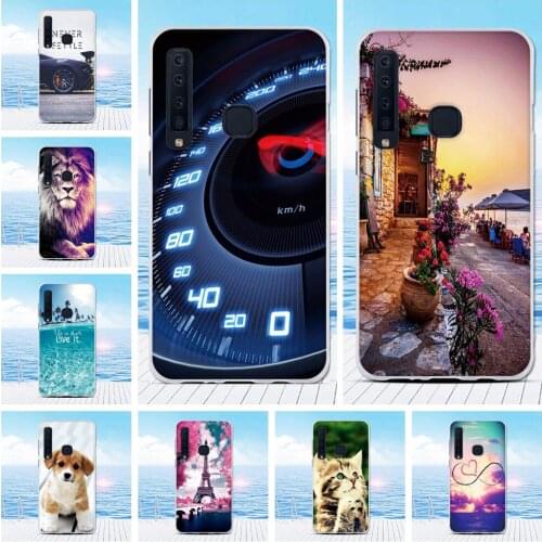 For Samsung Galaxy A9 2018 Case Thin Silicone Back Cover For Samsung A9 Star Pro Romantic Paint For Samsung A9s A920 Bumper