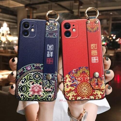 Phone Case For iPhone X XS XR 11 12 Pro MAX Soft TPU Back Covers for iPhone 7 8Plus SE2 XSMAX Tassel Wrist Strap Coque Capa