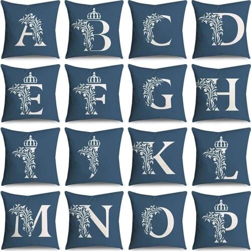 English Letter Pillow Case 45 * 45cm Polyester Bohemian Household Soft Decorative Cushion Cover Sofa Chair Cover outdoor chair